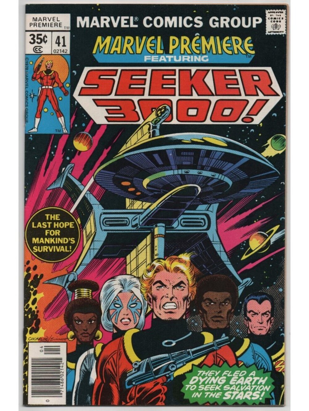 Marvel Premiere 41 Marvel Comics 1978 FN/VF 7.0 1st Seeker 3000 Newsstand